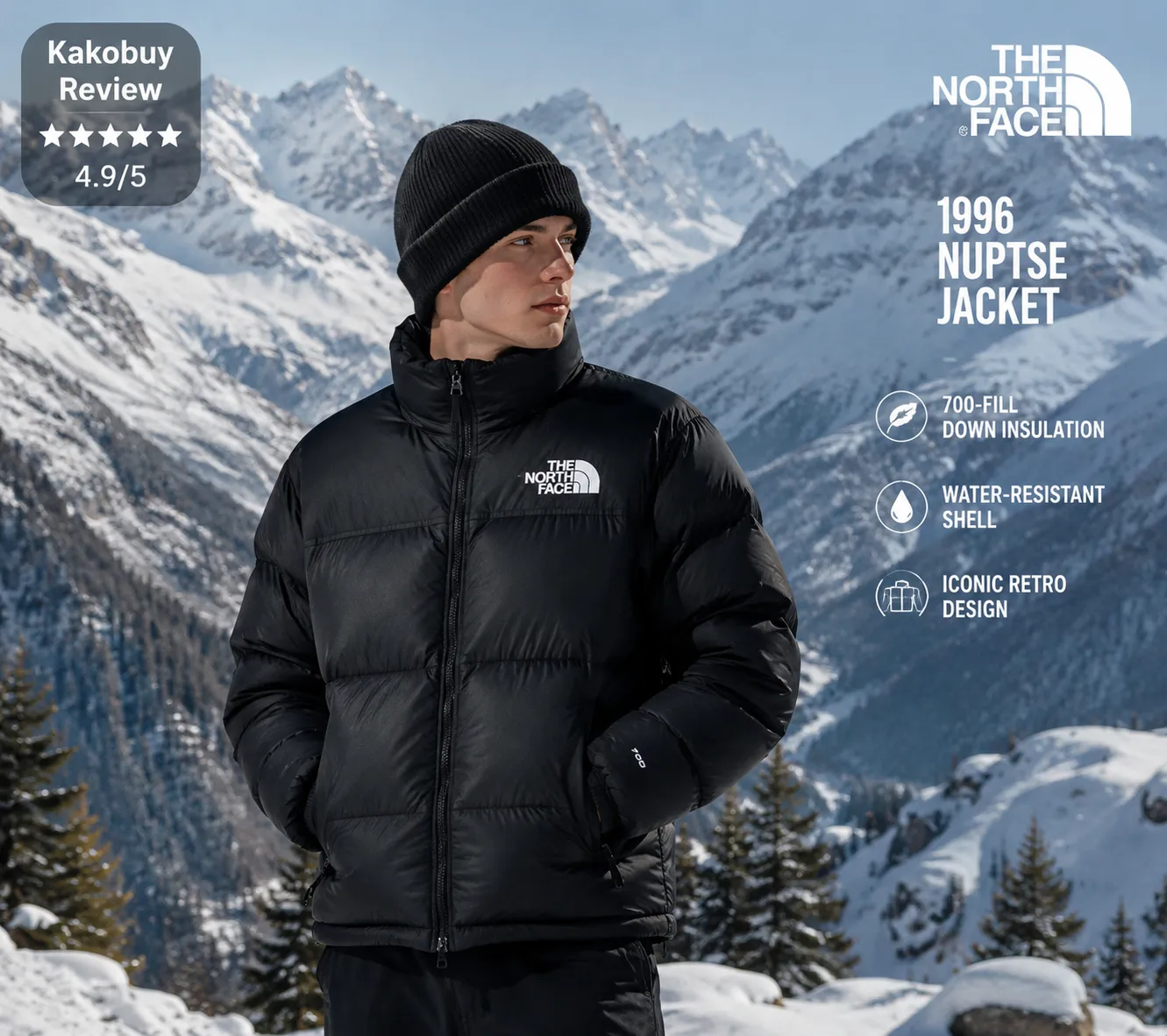 The North Face 1996 Nuptse review and quality assessment by Kakobuy